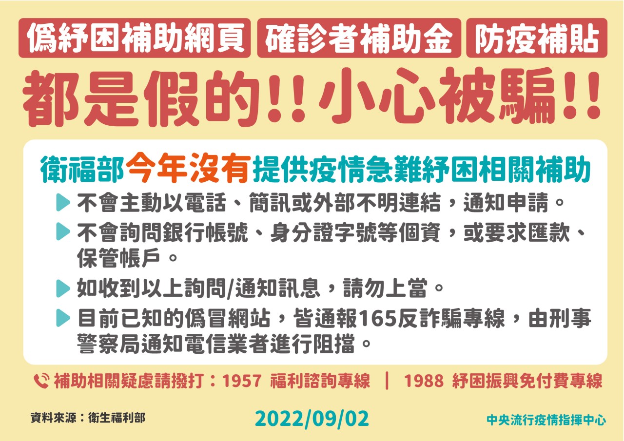 提醒您，釣魚詐騙訊息小心被騙！